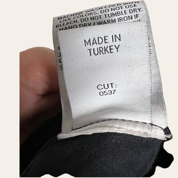 Boyish Mikey Black Beauty High Rise Wide Leg Ankle Jeans Size 24 - Picture 10 of 12